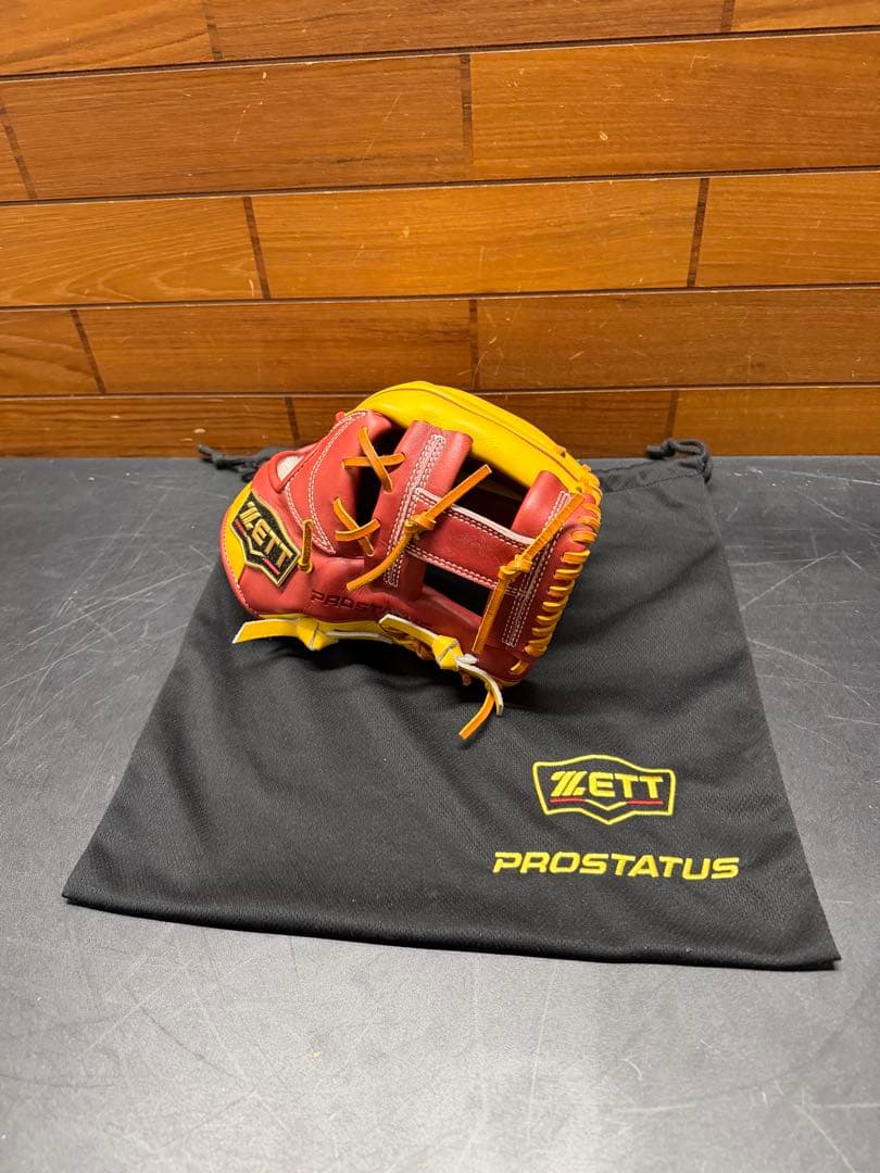 ゼット　プロステイタス軟式　内野手用　今宮モデル　湯もみ型付け済