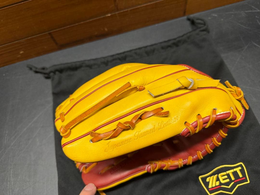 ゼット　プロステイタス軟式　内野手用　今宮モデル　湯もみ型付け済