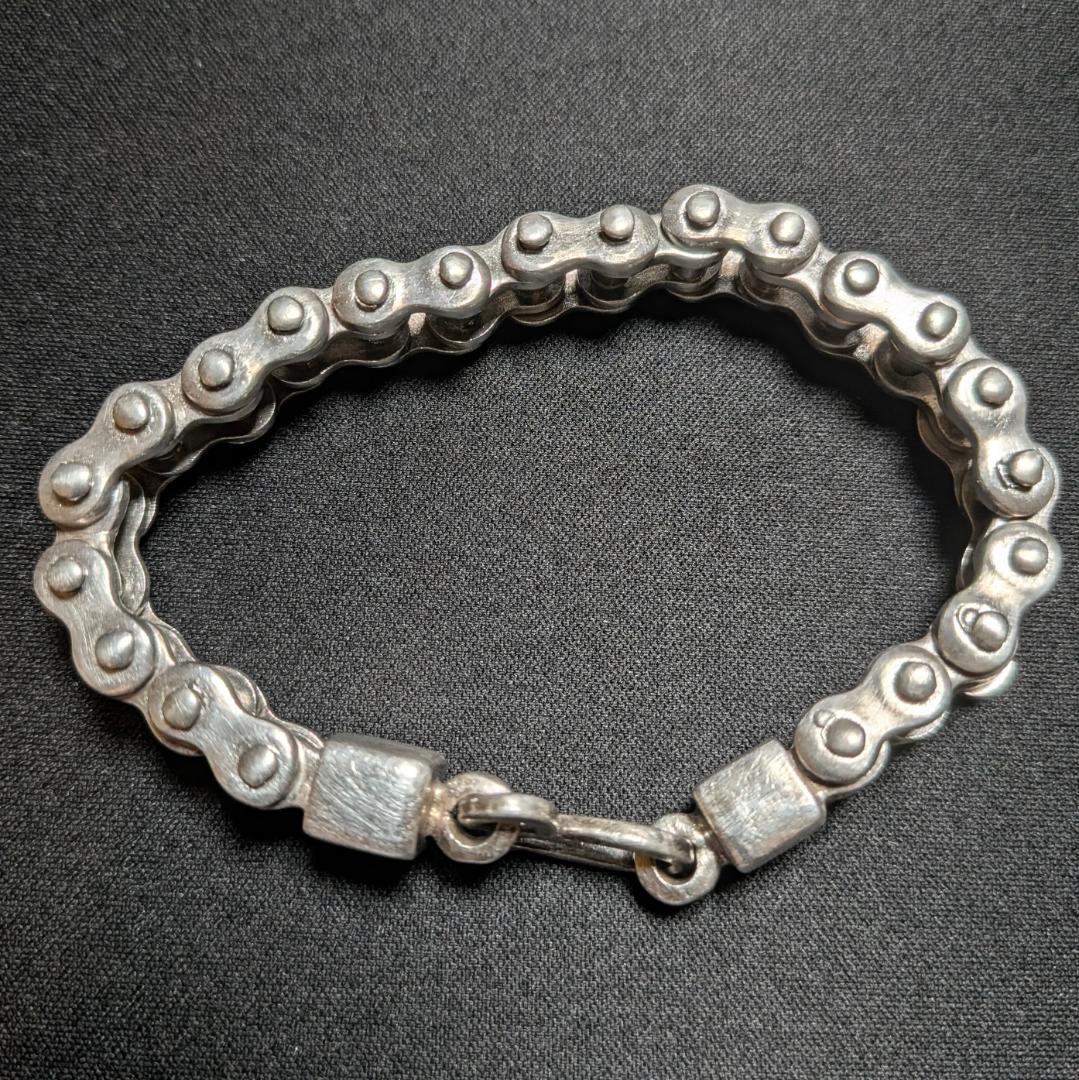 SV925 75g バイクチェーン ブレスレット メキシコ製 ヴィンテージ品