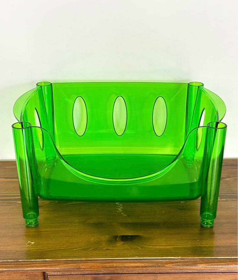 グッチーニ　アクリルラック　スタッキングバスケット　スペースエイジ　イタリア