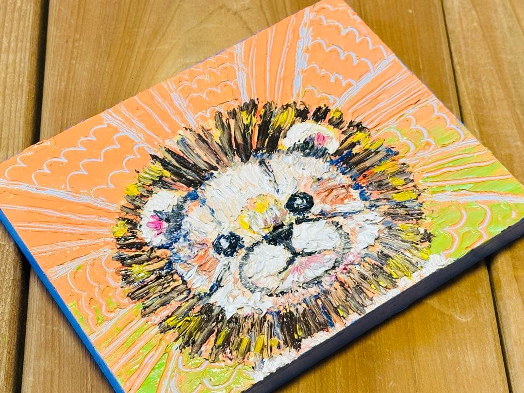 〜ぬいぐるみシリーズ〜　かわいいライオンの油絵