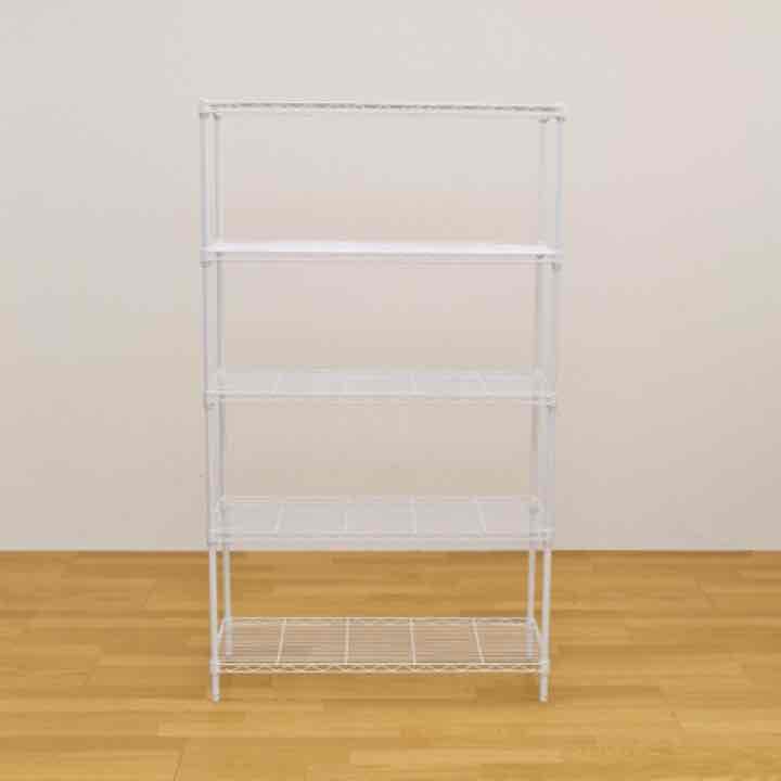 Arco　メタルシェルフ　89cm幅　5段　WH