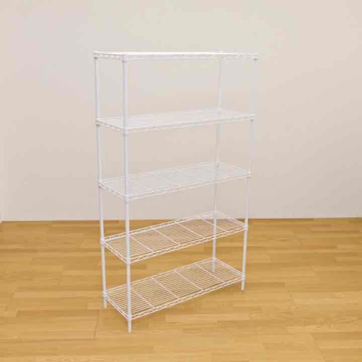 Arco　メタルシェルフ　89cm幅　5段　WH