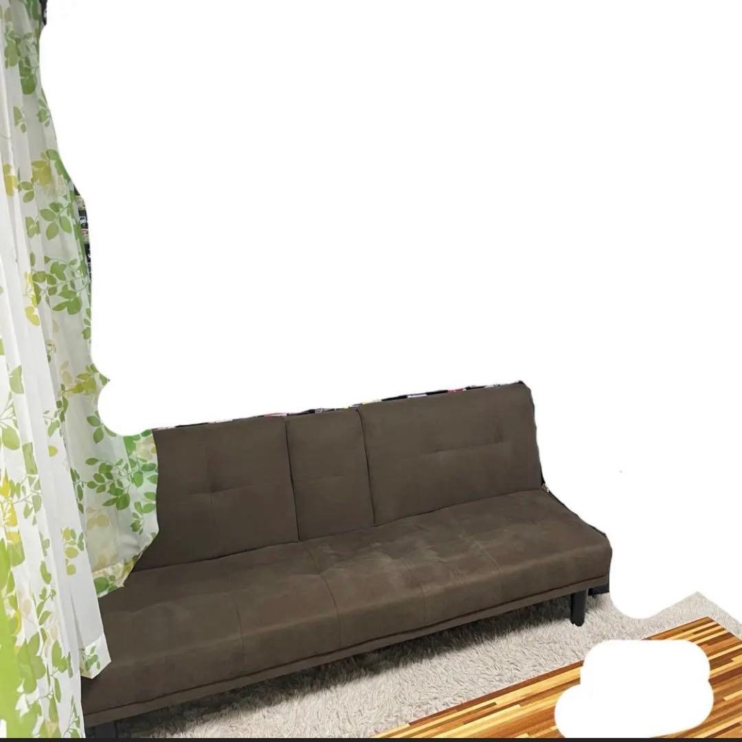 3way ソファーベッド　幅170cm ブラウン