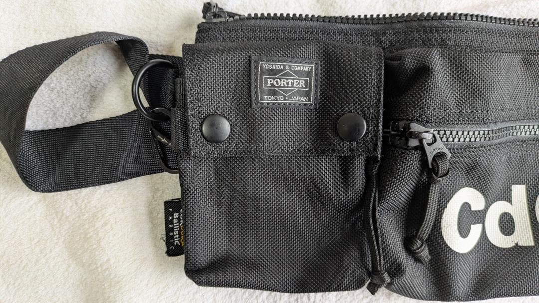名作 コムデギャルソン × ポーター ウエストバッグ バリスティックナイロン 黒
