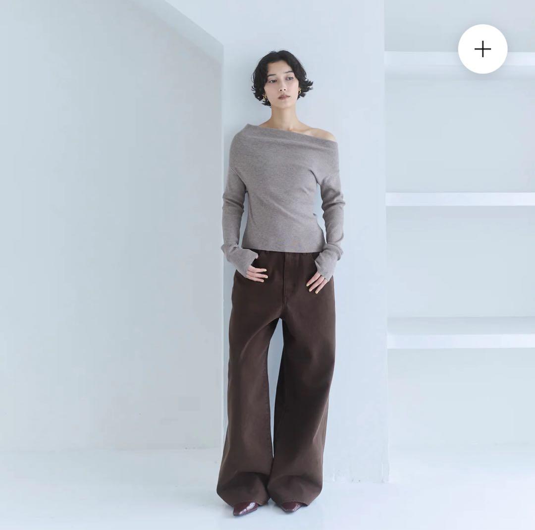 週末限定！美品【完売品searoomlynn】ワイドウエストローライズバギー