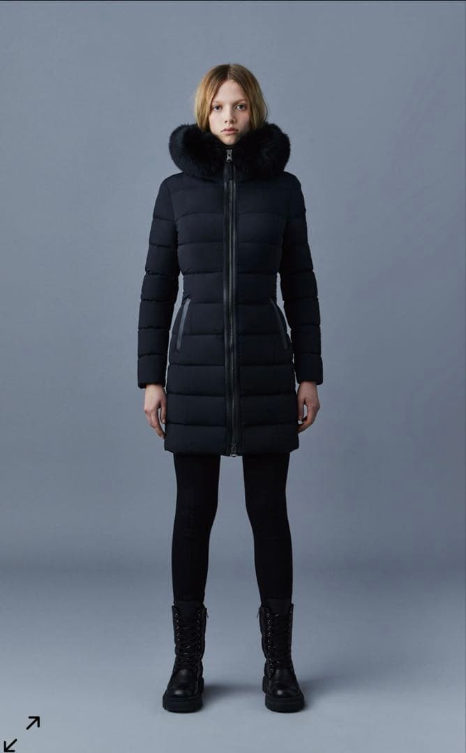 【ひなぽ】Mackage CALLA-BX ブラック ダウンSサイズ