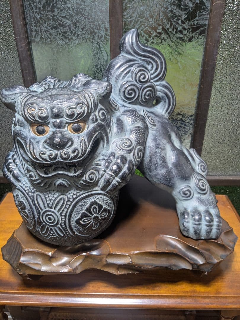 骨董品 オブジェ シーサー 置物 時代物 アンティーク