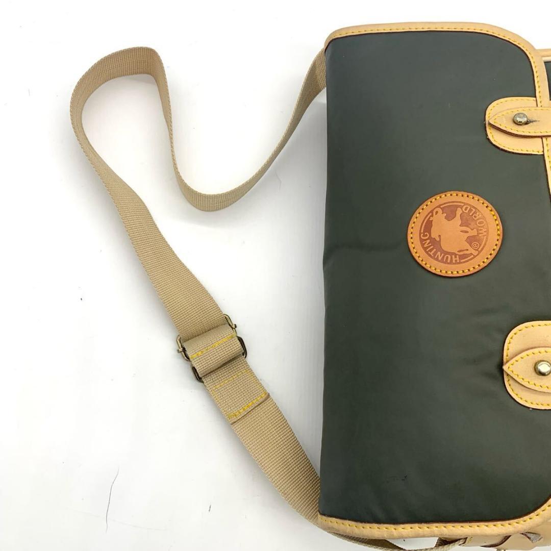 極美品　ハンティングワールド メッセンジャー　ショルダーバッグ　A4サイズ