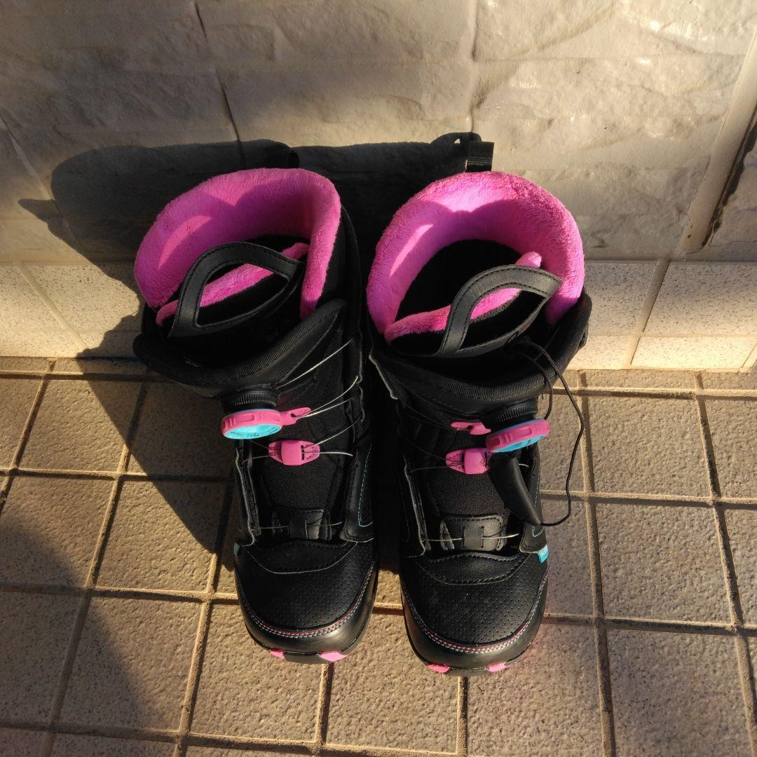 SALOMON タイダイ スノーボード 3点セット　盗難防止ケーブルロック付