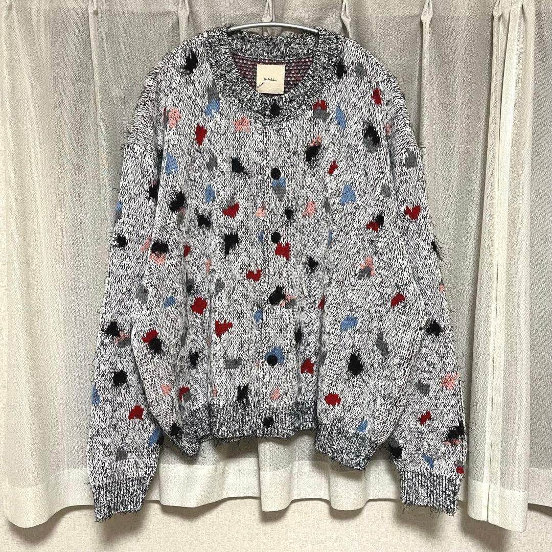 23AWコウタグシケン Doodle Cardigan ニットカーディガン