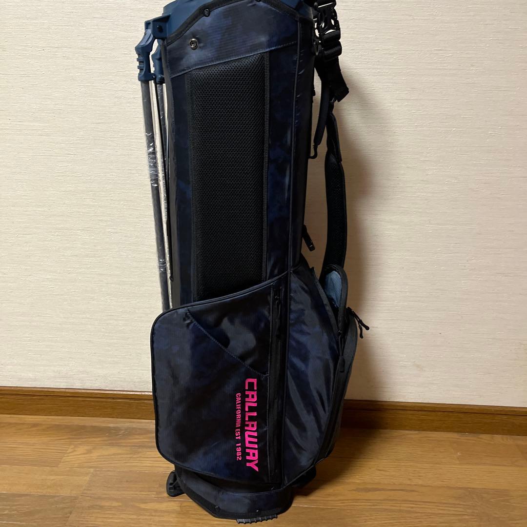 値下げ❣️キャロウェイ超軽量9型未使用スタンド式キャディーバッグ　ネイビー