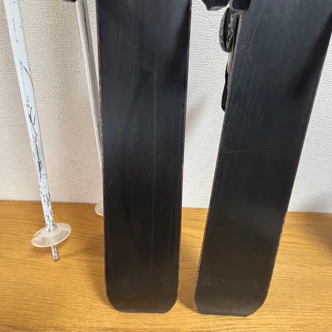 ジュニアスキーセット　ストック付　Salomon 120cm 23-23.5cm