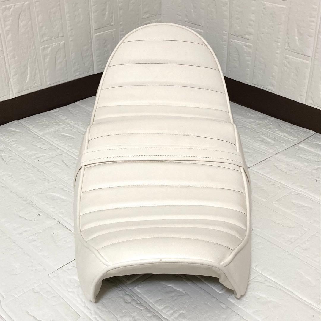 GS400 ホワイトレザー タックロールシート（あんこ抜き)