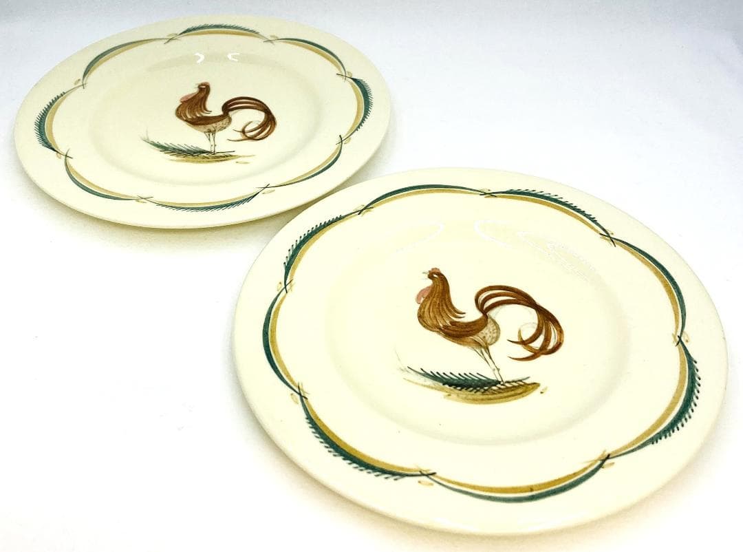 ルースター【レアパターン】サイドプレート 英国 アースンウェア スージークーパー