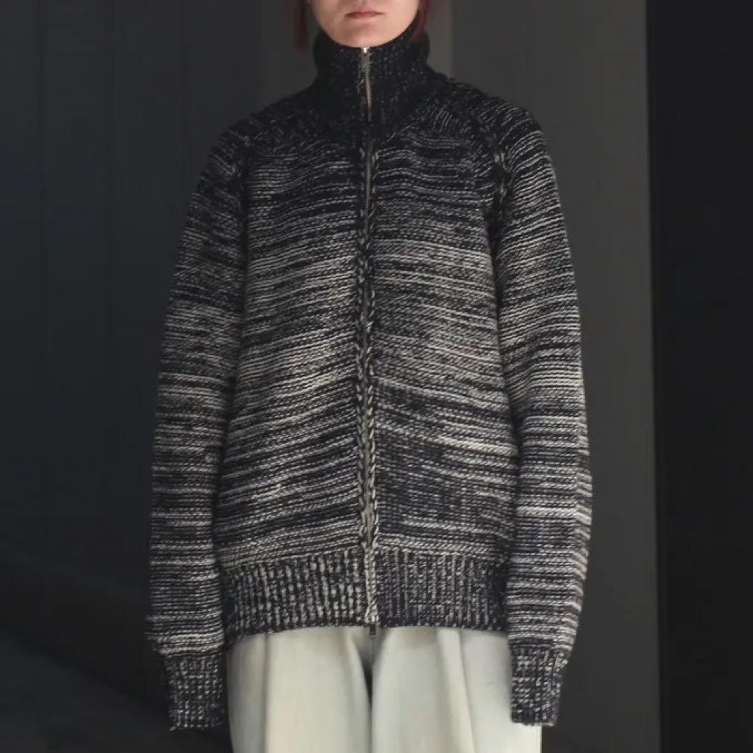 25AW YOKE グラデーション ジップ ニット カーディガン