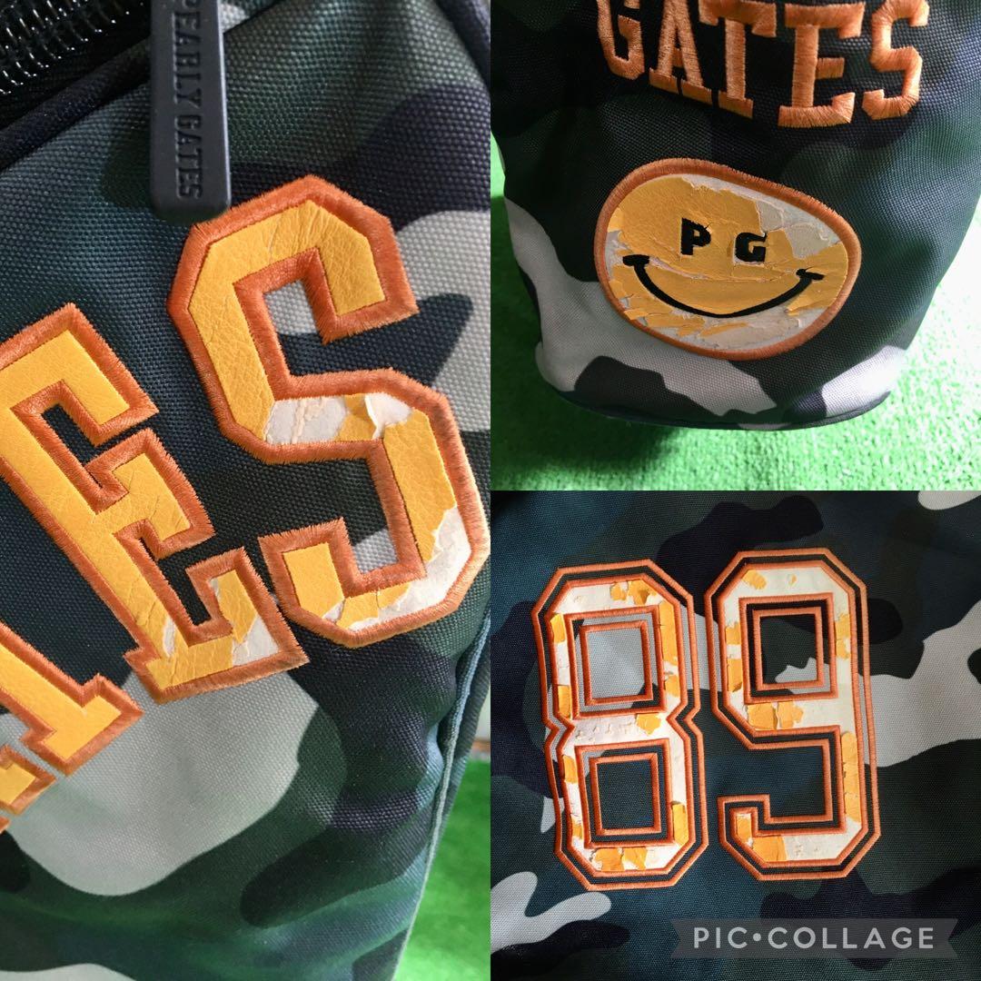 PERLY GATES☆パーリーゲイツ キャディバック☆迷彩☆ネームプレート付き
