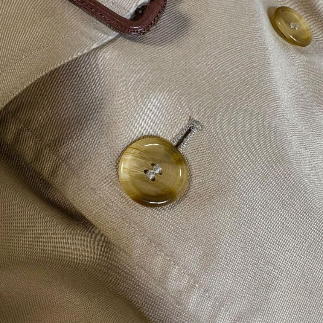 Burberry コットン ヴィンテージ トレンチコート ノバチェック Lサイズ