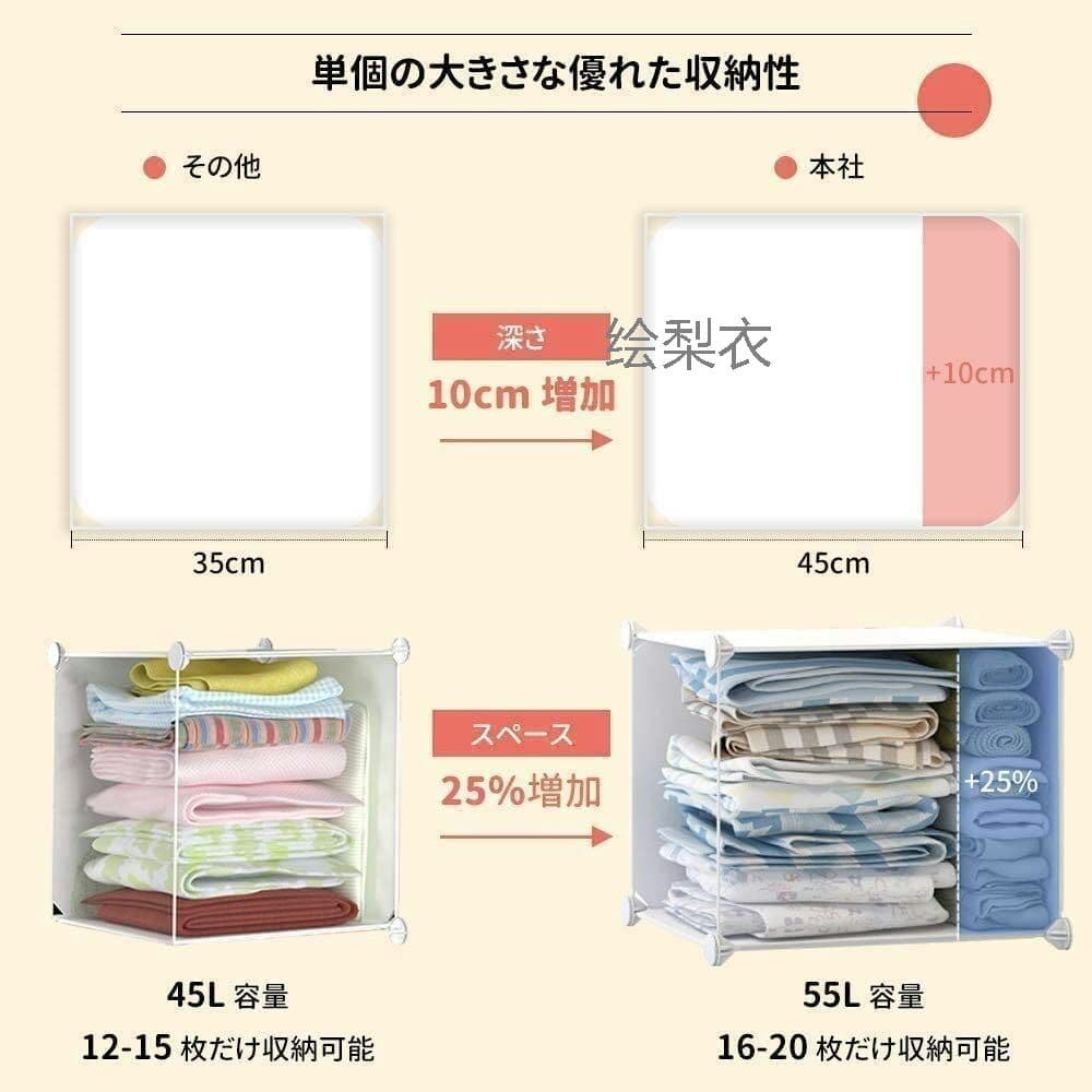 クローゼット収納衣類収納 おもちゃ収納 洋服収納 収納棚 組み立て式 DIY可