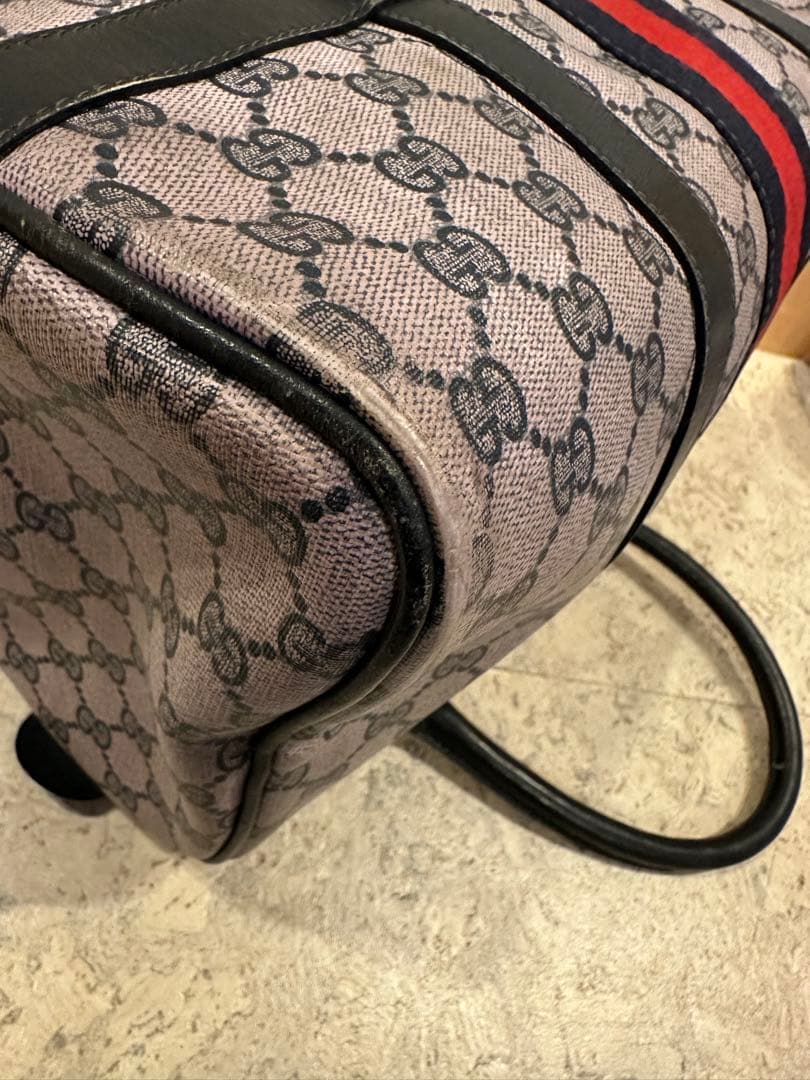 GUCCI GGキャンバス ボストンバッグ　鑑定済