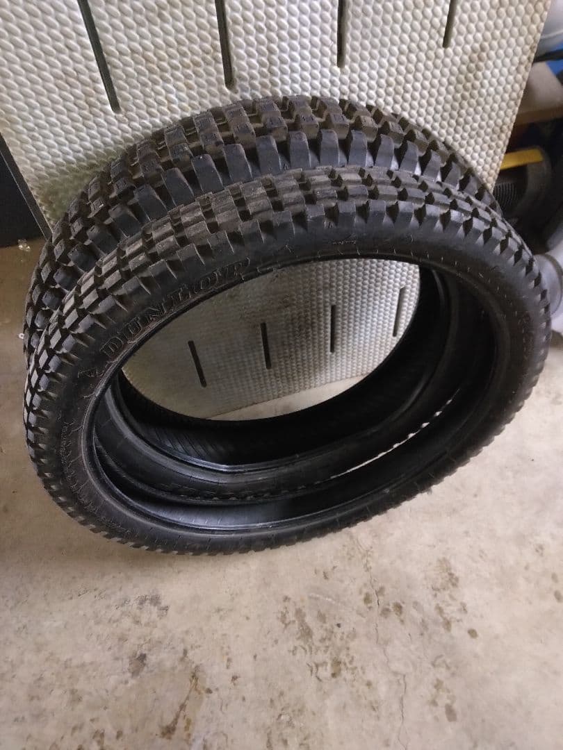 DUNLOP D803GP 前後タイヤセット　トライアル　モンテッサ　ベータ