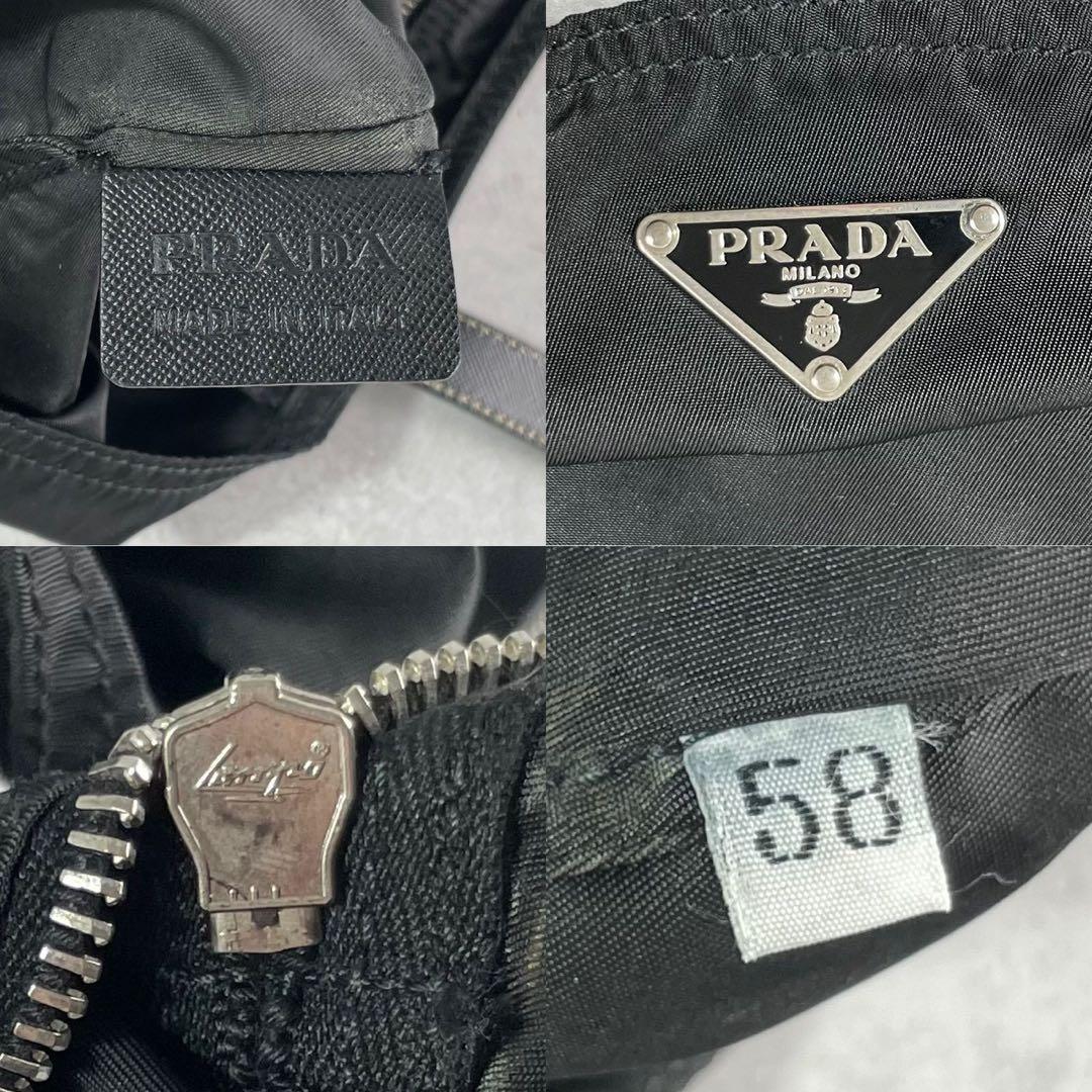 みんみ✨PRADA トートバッグ 黒 テスートナイロン 三角ロゴ カラビナ