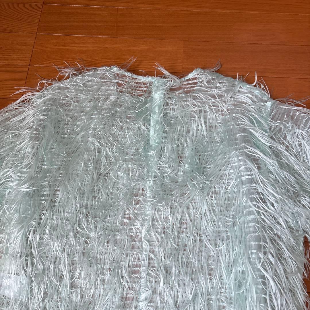 roughlow airy fringe sheer tops フリンジトップス