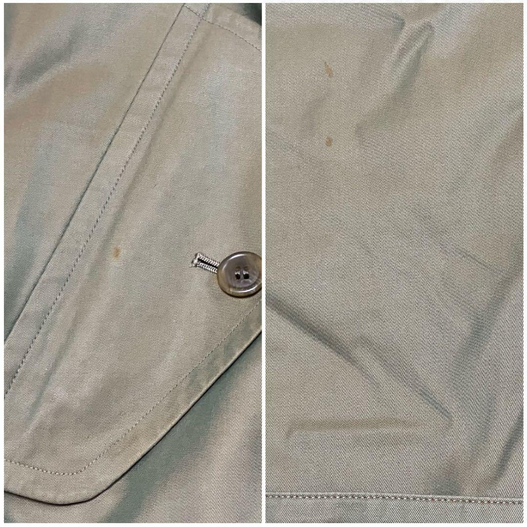 バーバリー　トレンチコート　玉蟲色　裏ノバチェック総柄　ユニセックス　メンズL