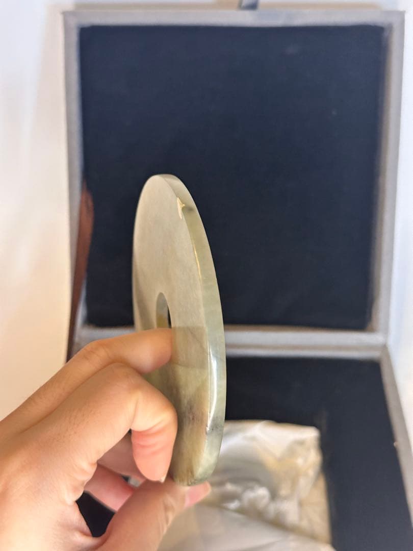 玉璧 玉石置物 クラシック装飾