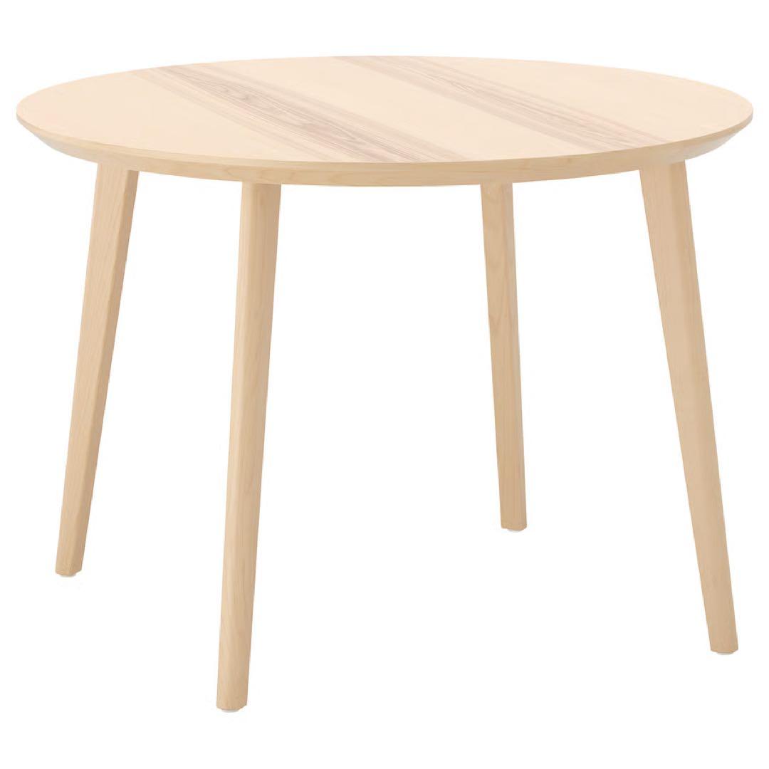 【プランク】IKEA リーサボー 丸テーブル 直径105cm