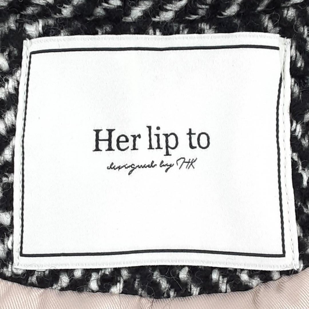 新品未使用◎Her lip to へリンボーンブレンドクラシックコート こじはる