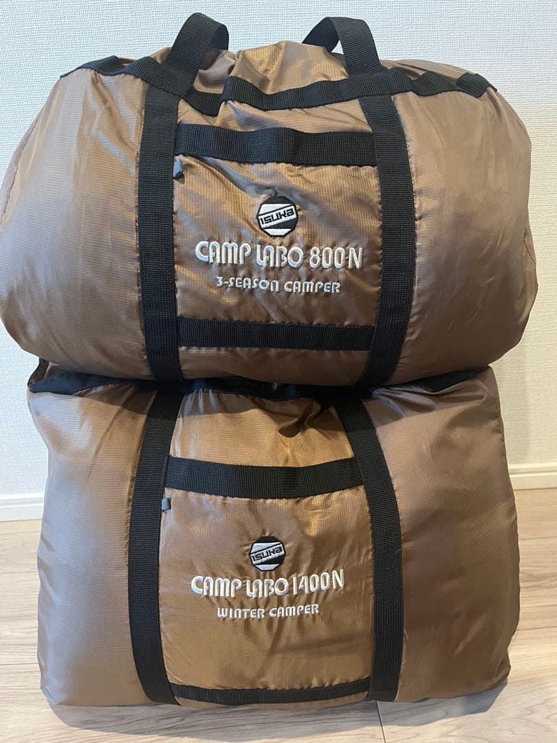 鮎三昧様　イスカ　ナチュラム　キャンプラボ800N & 1400N 寝袋セット
