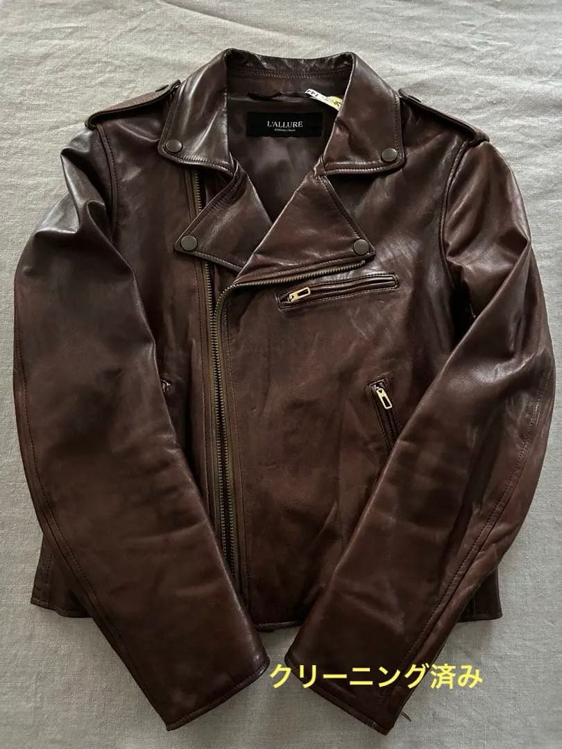 ドゥーズィエムクラス　L'ALLURE 本革レザー ライダースジャケット