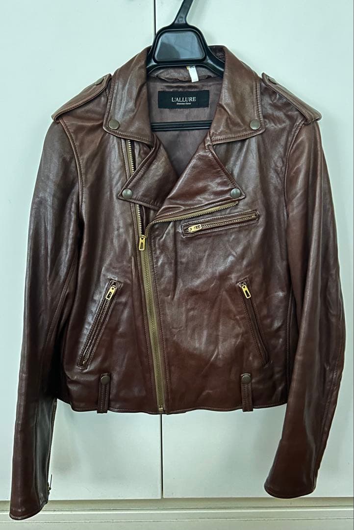 ドゥーズィエムクラス　L'ALLURE 本革レザー ライダースジャケット