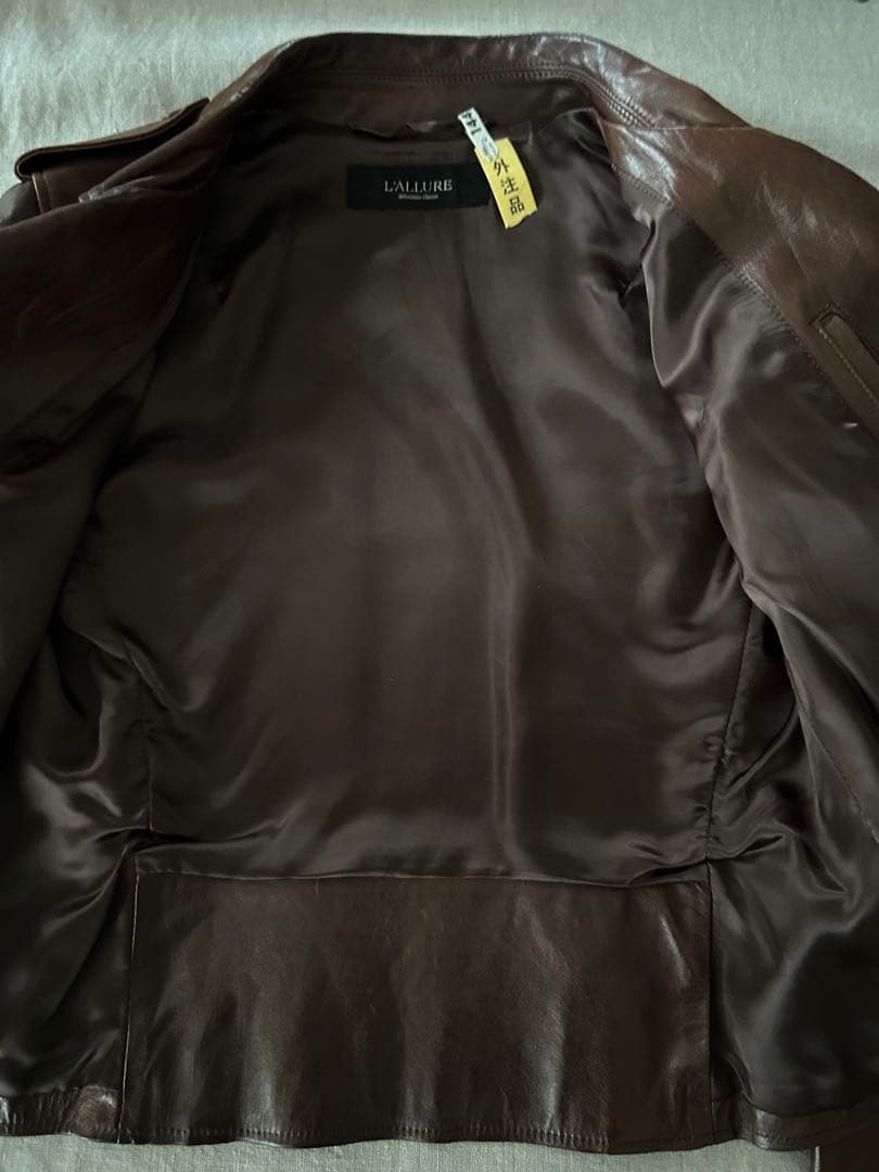 ドゥーズィエムクラス　L'ALLURE 本革レザー ライダースジャケット