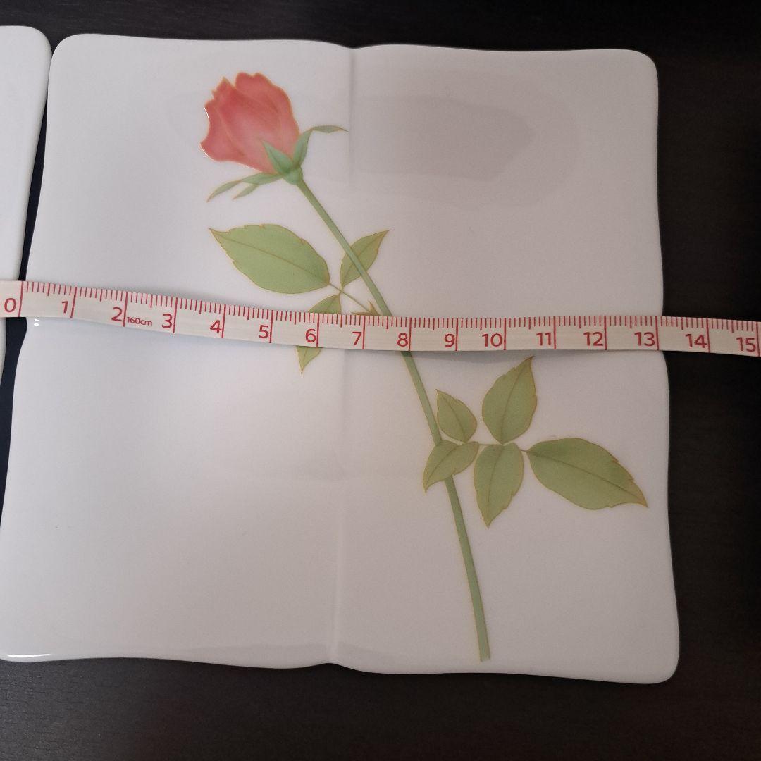 香蘭社 角皿 花柄