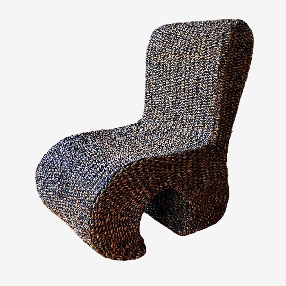 アジアン ウォーターヒヤシンス 1人掛け パーソナルチェア 天然素材 ブラウン