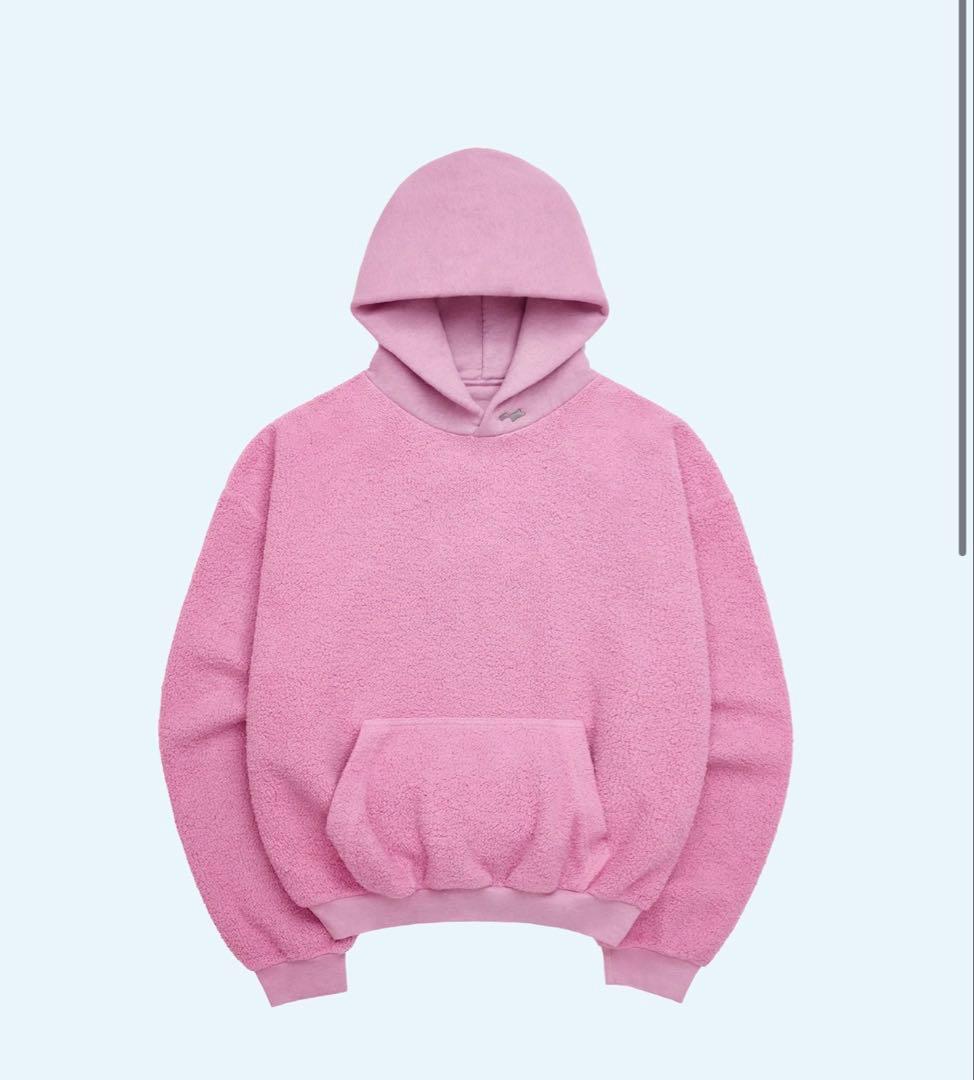 最安値Lサイズ　SKYLRK REVERSE PINK HOODIE