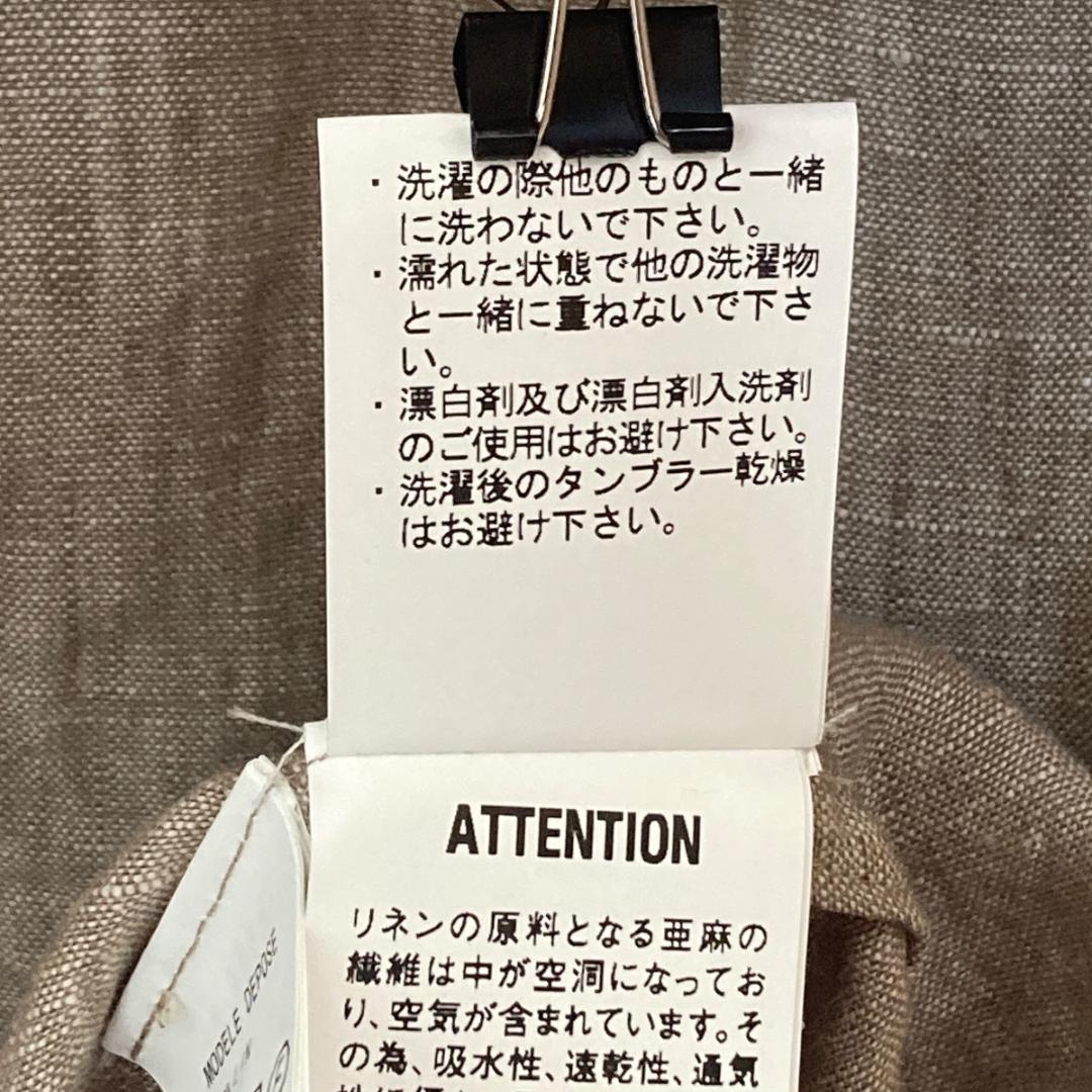 【新品】パドカレ pas de calaisリネンコート　ベージュ（SI20）