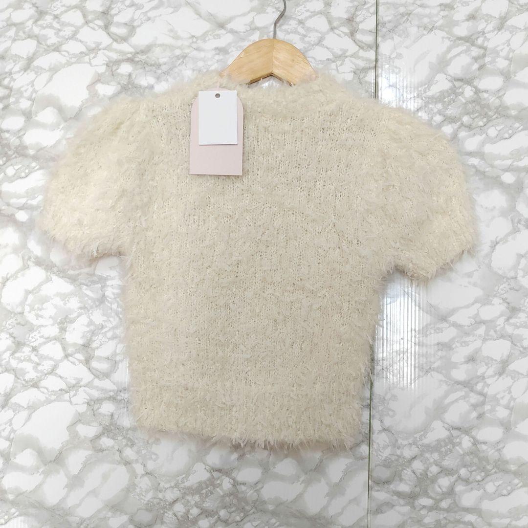 Darich ダーリッチ ファンシーヤーンニットトップス 半袖 F 人気 未使用