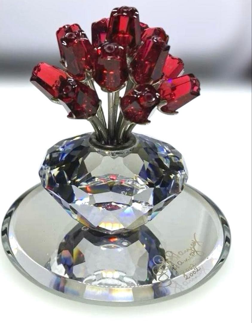 訳あり　スワロフスキーSWAROVSKI 15本の薔薇 オーナメント 限定品