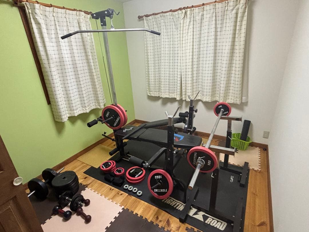 ま*る様 FIGHTING ウエイトトレーニングセット　引き取り限定