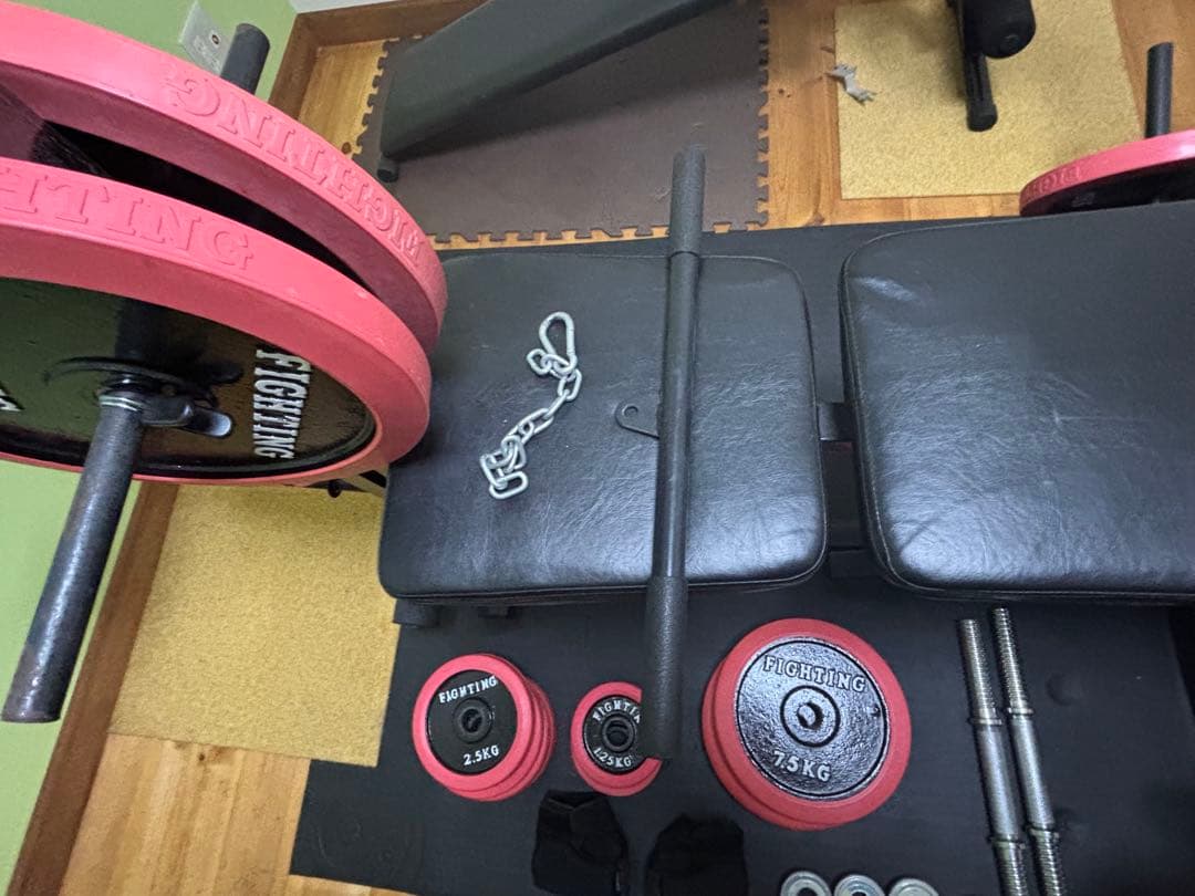 ま*る様 FIGHTING ウエイトトレーニングセット　引き取り限定