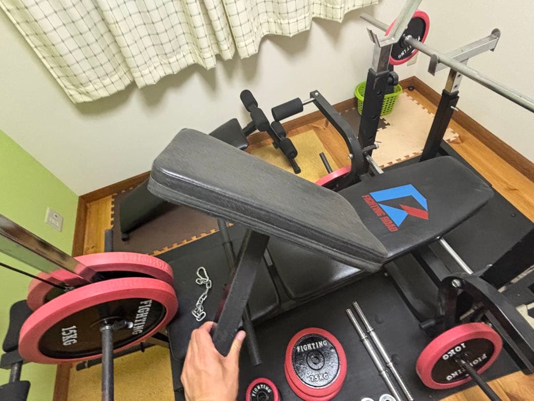 ま*る様 FIGHTING ウエイトトレーニングセット　引き取り限定