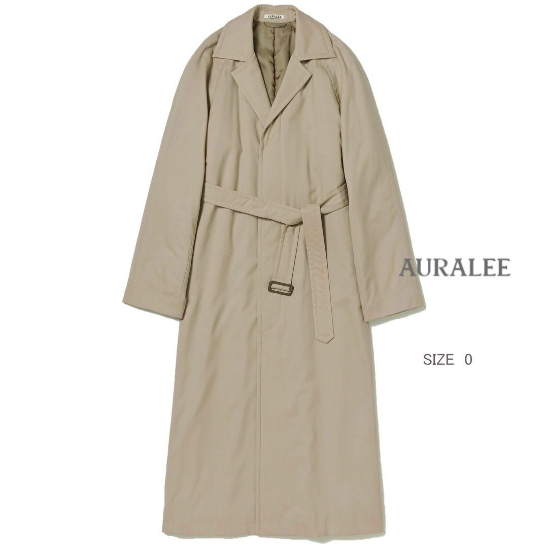 オーラリー／トロピカルウール中綿チェスターフィールドコート新品未使用