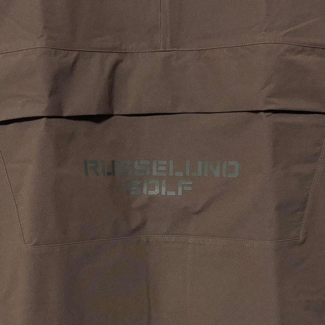 新品 ラッセルノ ゴルフ ハーフジップ プルオーバー ブルゾン ブラウン L 5