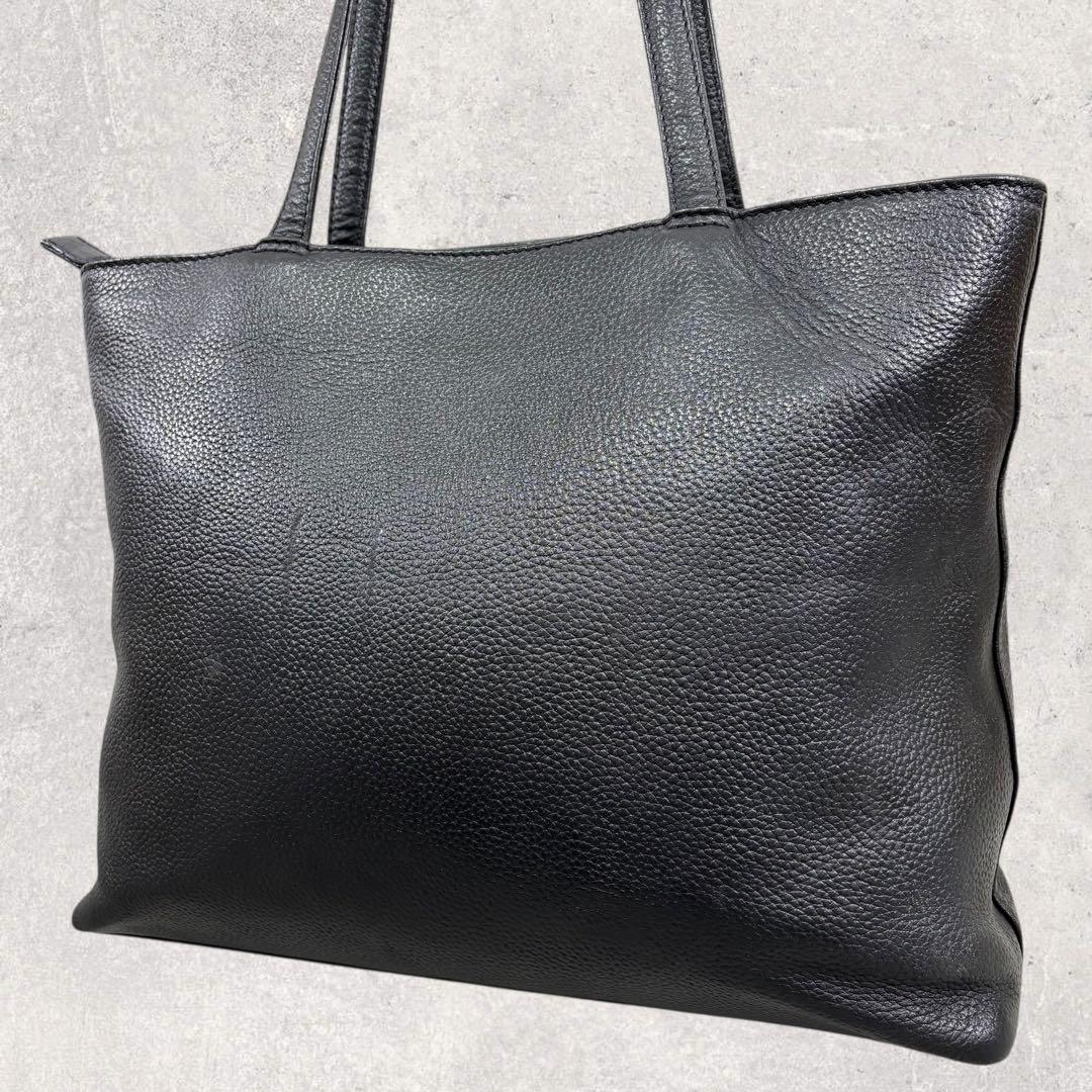 瀧治郎HushTug ハッシュタグ レザートートバッグ 黒 A4 本革