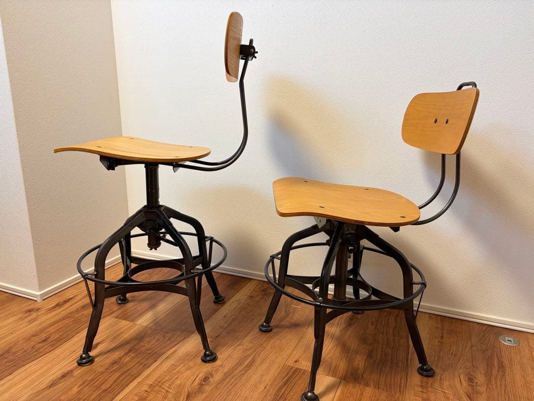 【インダストリアルチェア／高さ調整可能　1脚販売】