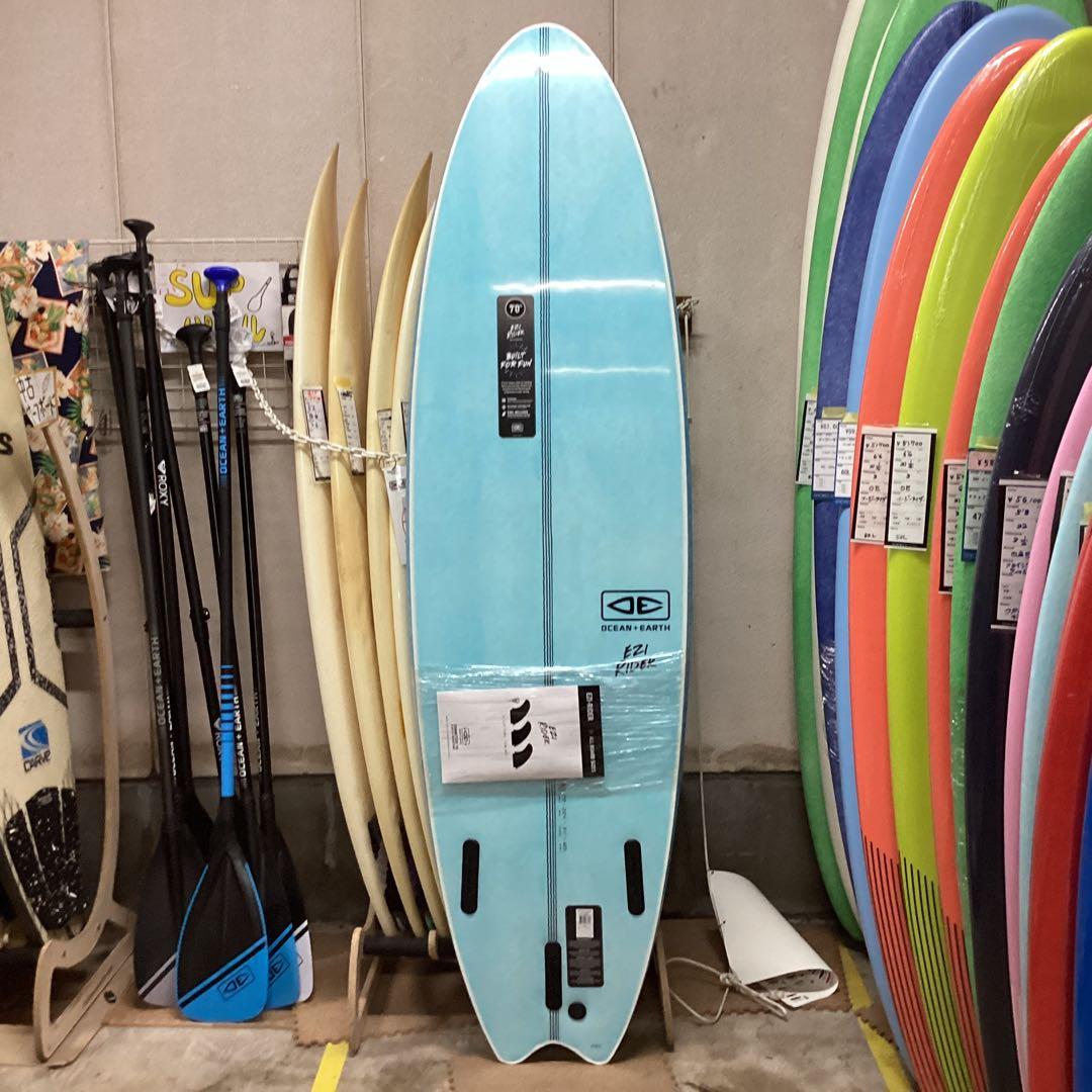 誰でも乗れる新品格安オーシャンアースイージーライダーソフトボードブルー7,0
