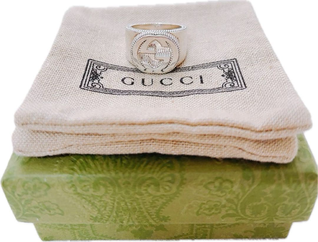GUCCI インターロッキング　シルバー　リング